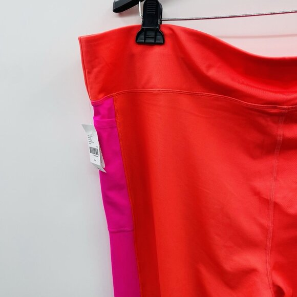 Lane Bryant Womens Plus Size 24 Swim Layering Capri Leggings in Starfish Coral - Picture 5 of 9